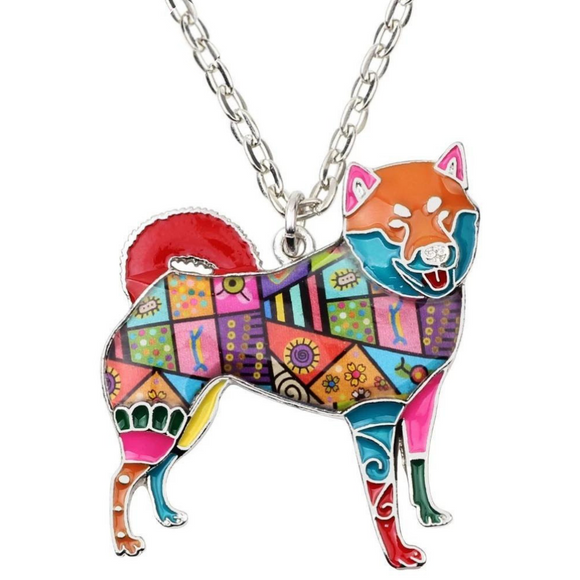 Shiba Inu Dog Pendant Necklace