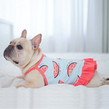 Summer Watermelon Print Cotton T-Shirt & Dress for Dogs & Cats
