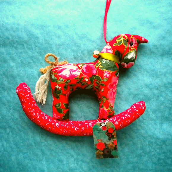 Rocking Horse Handmade Christmas Ornaments