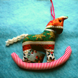 Rocking Horse Handmade Christmas Ornaments