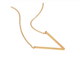 Large Initial Letter Necklace Gold V Initial Letter Pendant Necklace | Posh Pick Me Ups