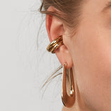 Ear Cuffs Gold Asymmetrical Earrings Set