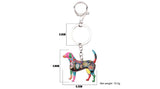 Beagle Dog Keychains Wristlets Bracelets Jewelry measurement | Posh Pick Me Ups