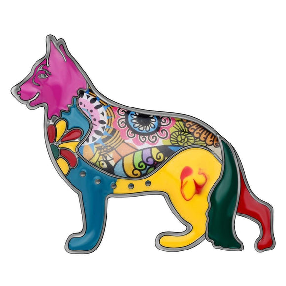 German Shepherd Dog Brooch Enamel Pin Jewelry Accessories