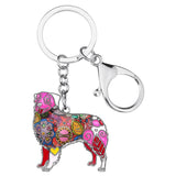 Australian Shepherd Dog Keychains Wristlets Jewelry Red | Posh Pick Me Ups