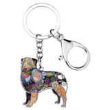 Australian Shepherd Dog Keychains Wristlets Jewelry Brown | Posh Pick Me Ups