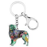 Australian Shepherd Dog Keychains Wristlets Jewelry Green | Posh Pick Me Ups