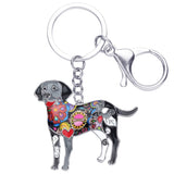 Labrador Dog Keychain Wristlets Jewelry Accessories Gray Black | Posh Pick Me Ups
