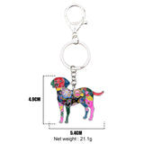 Labrador Dog Keychain Wristlets Jewelry Accessories multicolor measurements | Posh Pick Me Ups