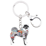 Shiba Inu Dog Keychains Wristlets Accessories Sale Gray Black | Posh Pick Me Ups