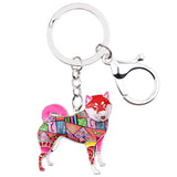 Shiba Inu Dog Keychains Wristlets Accessories Red Sale | Posh Pick Me Ups