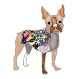 Boston Terrier Dog Brooch Enamel Pins