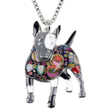 Bull Terrier Dog Pendant Necklace