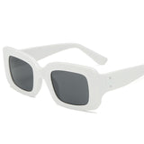 Chunky Rectangle Sunglasses Transparent Clear