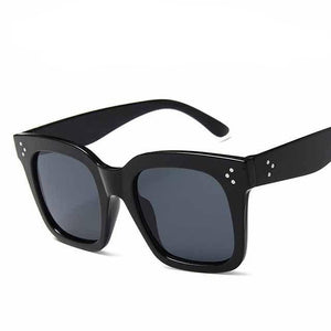 Oversized Square Two-Tone Sunglasses