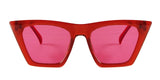 Flat Top Square Cat Eye Sunglasses