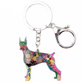 Doberman Pinscher Dog Keychains Jewelry Accessories