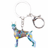Doberman Pinscher Dog Keychains Jewelry Accessories