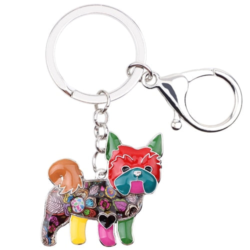 Yorkshire Terrier Dog Yorkie Keychain Jewelry Accessories