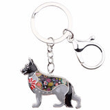 German Shepherd Dog Keychain Wristlets Accessories Black | Posh Pick Me Ups