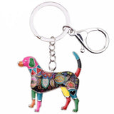 Beagle Dog Keychains Wristlets Bracelets Jewelry Multicolor | Posh Pick Me Ups