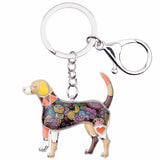 Beagle Dog Keychains Wristlets Bracelets Jewelry Brown | Posh Pick Me Ups