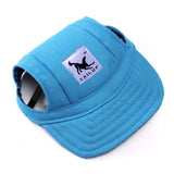 Dog Sunscreen Baseball Cap Sun Hat for Dogs Blue Canvas | Posh Pick Me Ups