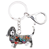 Basset Hound Dog Keychains Jewelry Accessories