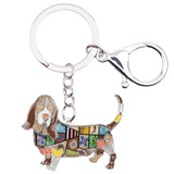 Basset Hound Dog Keychains Jewelry Accessories