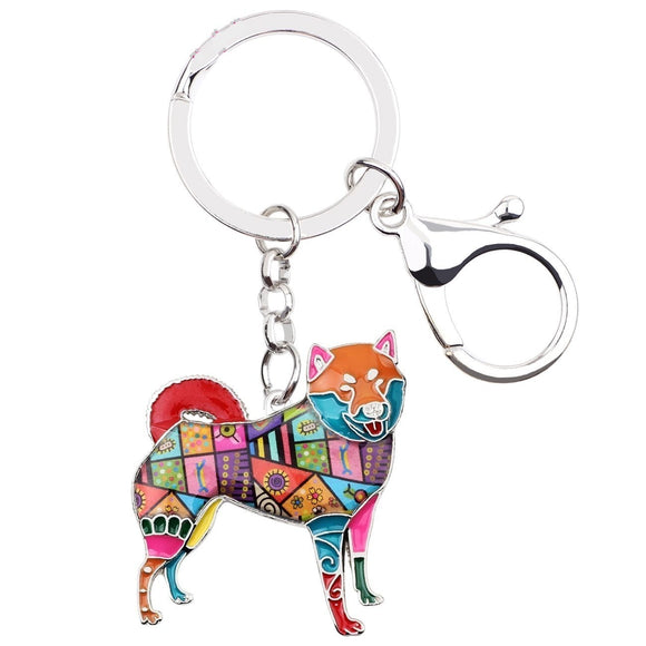 Shiba Inu Dog Keychains Wristlets Accessories Sale Multicolor | Posh Pick Me Ups