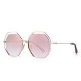 Octagon Butterfly Floating Metal Sunglasses