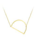 Large Initial Letter Necklace Gold D Letter Pendant Necklace | Posh Pick Me Ups