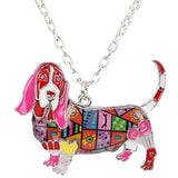 Basset Hound Dog Pendant Necklace