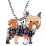 Yorkshire Terrier Dog Pendant Necklace