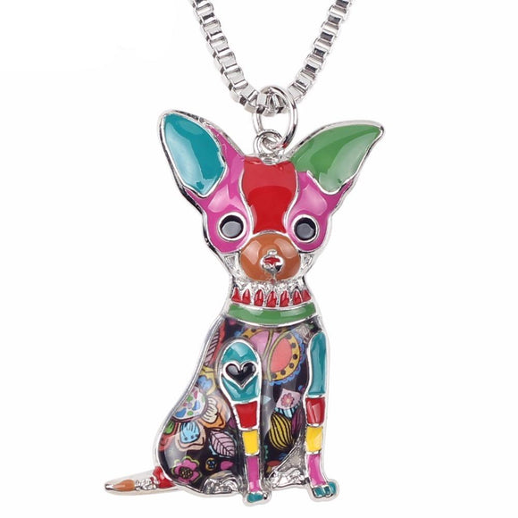 Chihuahua Dog Pendant Necklace