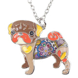 Pug Dog Pendant Necklace