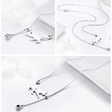 Playful Cat Crystal Necklace