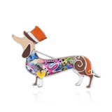Dachshund Doxie Dog Brooches Enamel Pins