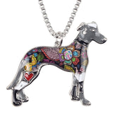 Greyhound Dog Pendant Necklace