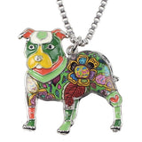 Pit Bull Dog Pendant Necklace