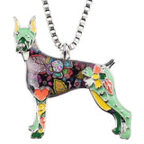 Doberman Pinscher Dog Pendant Necklace