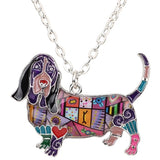 Basset Hound Dog Pendant Necklace
