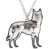 Siberian Husky Dog Pendant Necklace