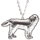 Newfoundland Dog Pendant Necklace