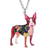 Boston Terrier Dog Necklaces Jewelry