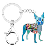 Boston Terrier Dog Keychains Jewelry Accessories