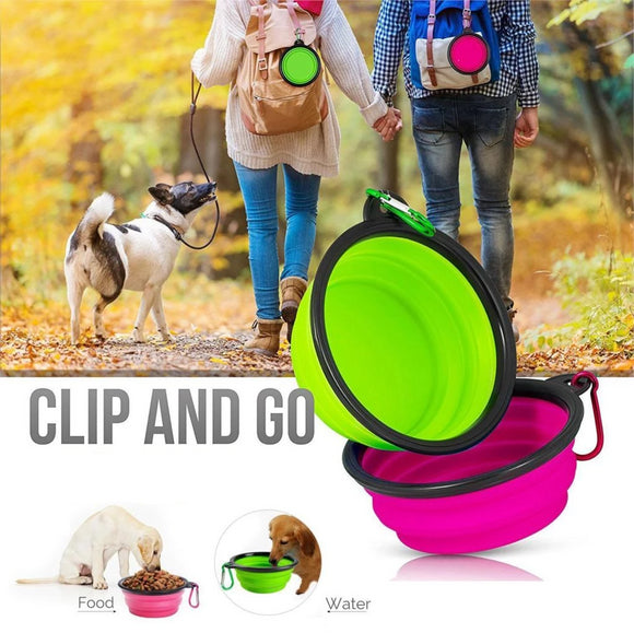 Best Dog Travel Bowl Collapsible Portable Silicone Water Bowl Food Bowl PetSmart Bowl | Posh Pick Me Ups