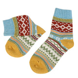 Socks Fair Isle Crew Pattern Socks