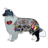 Border Collie Dog Brooches & Enamel Pins Jewelry