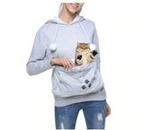 Cat Pouch Hoodie Cat Carrier Sweatshirt